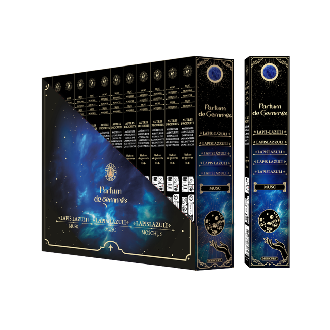 Parfum de Gemmes Smudge-Stick-Räucherstäbchen Moschus & Lapislazuli 20g