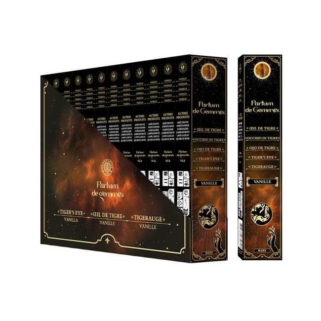 Parfum de Gemmes Smudge-Stick-Räucherstäbchen Vanille & Tigerauge 20g