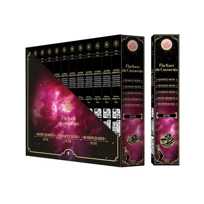 Parfum de Gemmes Smudge-Stick-Räucherstäbchen Rose & Rosenquarz 20g
