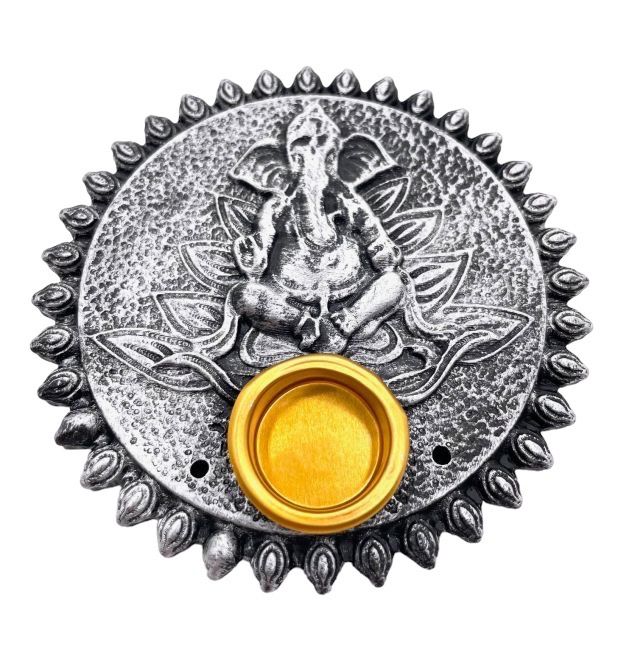 6 x graue Ganesh-Räucherstäbchenhalter, 9 cm