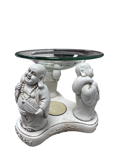 Weihrauch bei Weißer Brenner 3 glücklicher Buddha 12cm