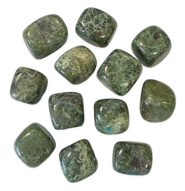 Trommelsteine aus Azurit Malachie AB, 2–3 cm, 250 g