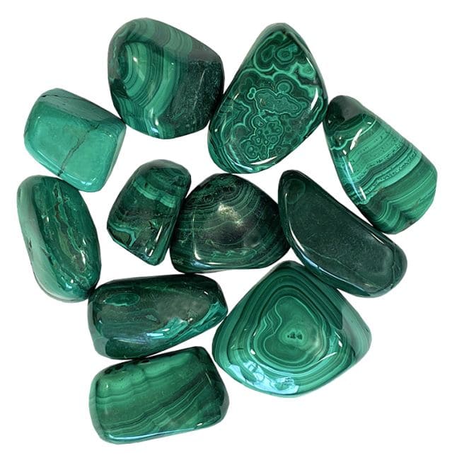 Malachite AA trommelstein 250g