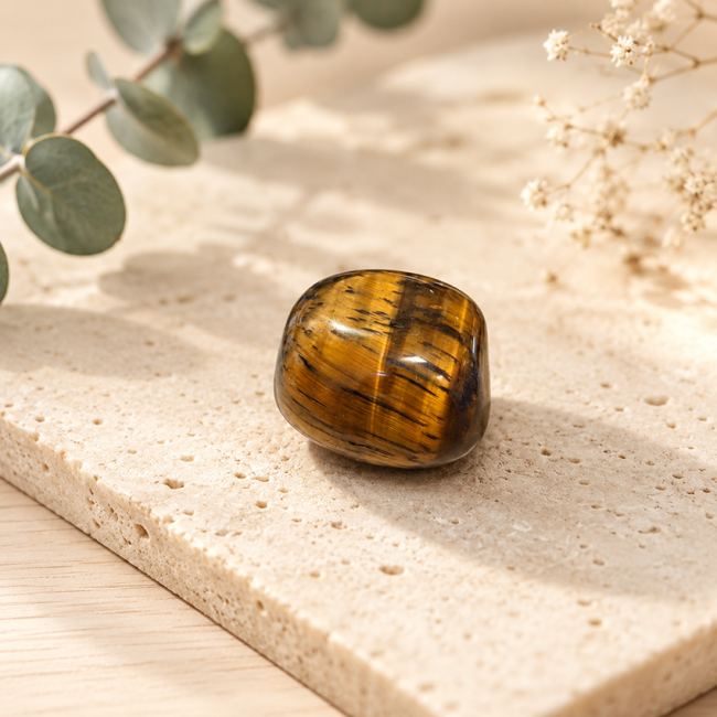 Weihrauch bei Amethyst A Trommelstein in Box 2-3 cm|de