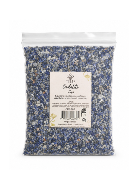 Natürliche Sodalith-Chips A 3-5mm 500g