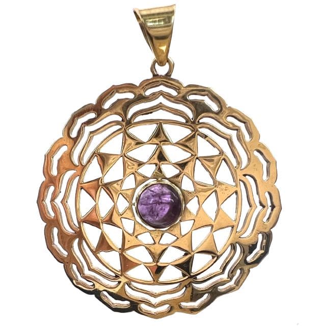 Weihrauch bei Bronzeanhänger mit Halbedelstein 4cm