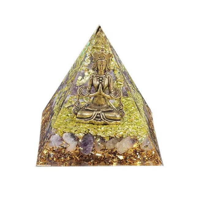 Orgonitpyramide Shiva + Amethyst