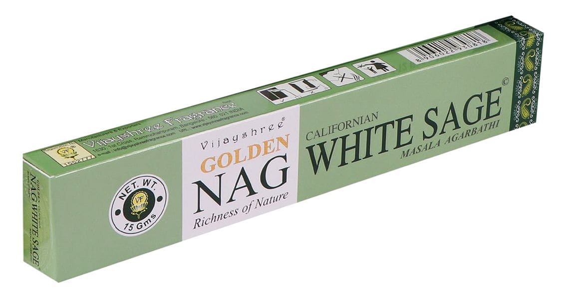 Vijayshree Golden Nag Weißer Salbei Weihrauch 15g