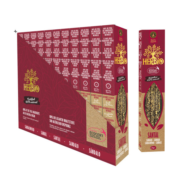 Weihrauch bei Räucherstäbchen Ecocert Herbio Sandelholz 20g|de