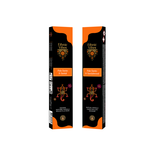 Weihrauch bei Räucherstäbchen Fragrances & Sens Ethnic Vibes Palo Santo & Sandelholz Masala 15g|de