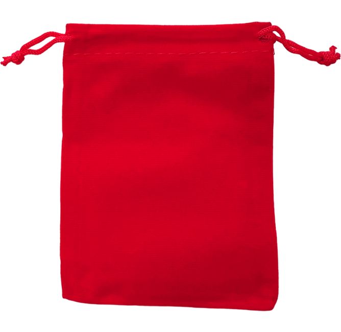 Roter Samtbeutel 9,5 x 12 cm x 50 Stück