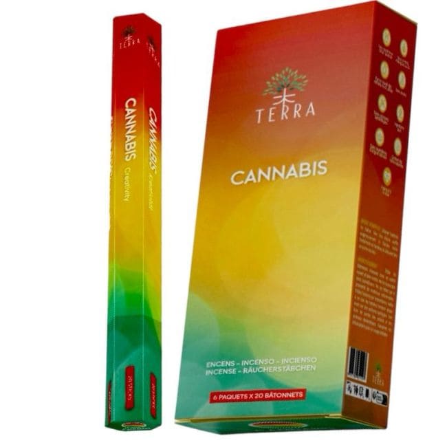 Terra Cannabis Hexa Räucherstäbchen ohne Holzkohle