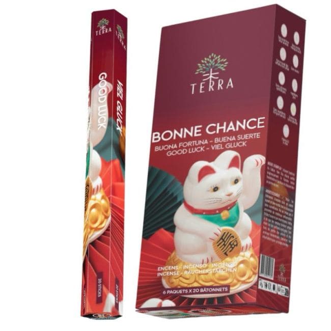 Terra Bonne Chance Hexa-Räucherstäbchen ohne Holzkohle