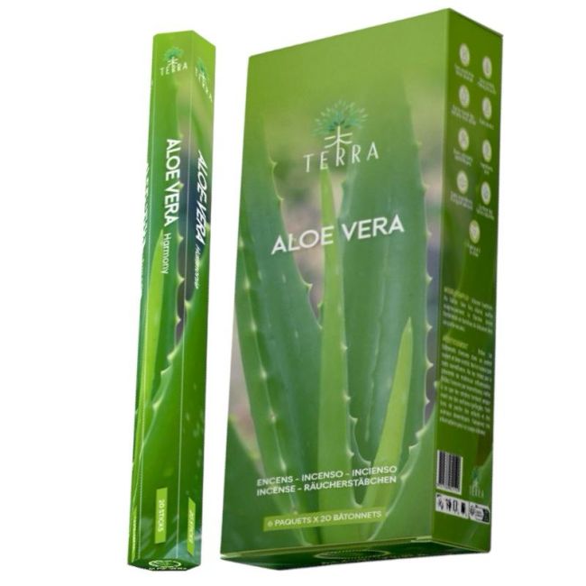 Terra Aloe Vera Hexa Räucherstäbchen ohne Holzkohle 30grs