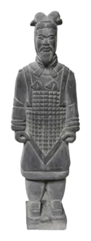 Schwarze Statue aus allgemeinem Terrakotta 20 cm
