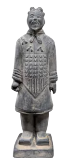 Schwarze Statue aus allgemeinem Terrakotta 20 cm