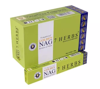 Räucherstäbchen Vijayshree Golden Nag 7 Kräuter 15g