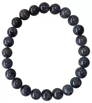 Armband Cordierit Lolite AA Perlen 8mm