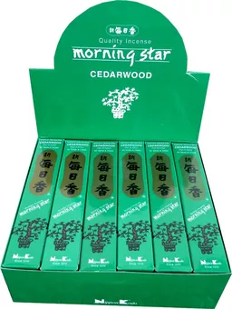 Japanisches Räucherwerk Morning Star Zeder 50 Stäbchen