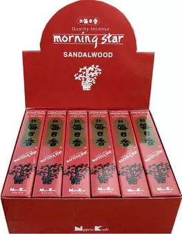 Japanisches Räucherwerk Morning Star Sandelholz 50 Stäbchen