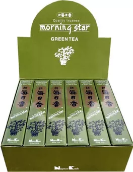 Japanisches Räucherwerk Morning Star Grüner Tee 50 Stäbchen