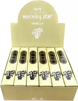 Japanisches Räucherwerk Morning Star Vanille 50 Stäbchen