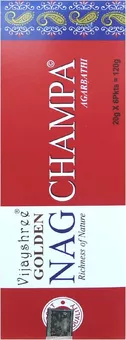 Räucherstäbchen Vijayshree Golden Nag Champa Hexagonal 20g