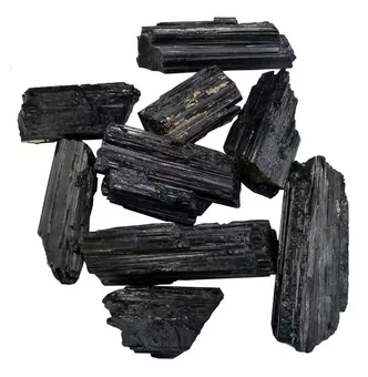 Schwarzer Turmalin Schörl Kathedrale AA Roh – 1 kg Pack