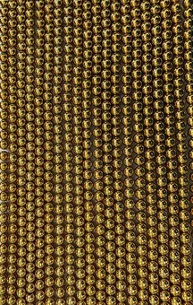 Goldener Hämatit Rundperlen-Strang A 6mm