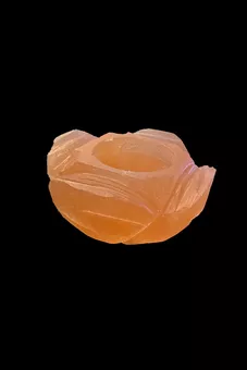 Kerzenständer aus rosa Selenit, 9 cm, 350 g