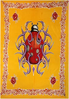 Arabesque Marienkäfer Wandbehang