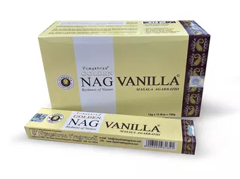 Räucherstäbchen Vijayshree Golden Nag Vanille 15g