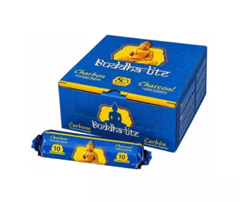 Bouddha Lite Räucherkohle Premium-Qualität 33 mm – 80 Tabletten