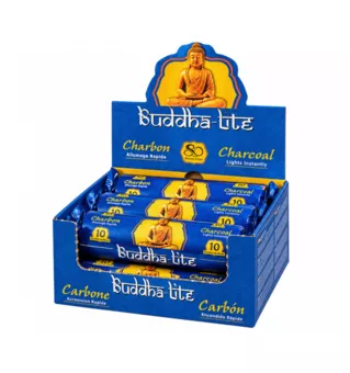 Bouddha Lite Räucherkohle Premium-Qualität 33 mm – 80 Tabletten
