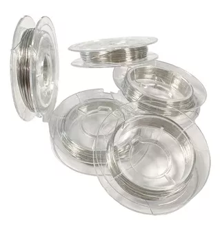 Silberner Kupferdraht für Schmuck 0.4 mm 10 m x 5