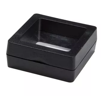 Schwarze Rahmenbox für Schmuck 4.5 cm x10