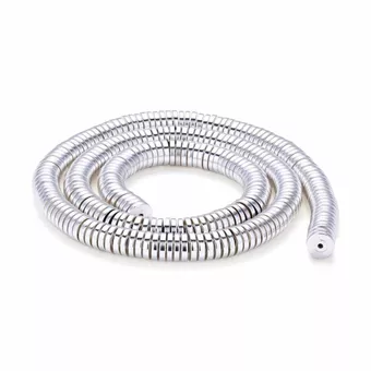Silberne Hämatit-Abstandsperlen – 6 × 1 mm
