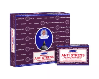 Satya Anti-Stress-Rückflusskegel, 12 Stück