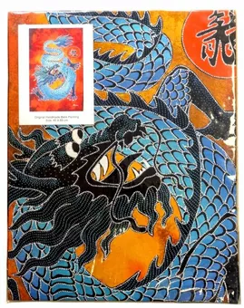 Batik Drachen kleines Modell 45x65 cm