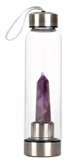 Tadasana-Flasche hakenförmige Amethyst-Spitze