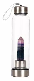Tadasana-Flasche gehäkelte Fluorit-Spitze