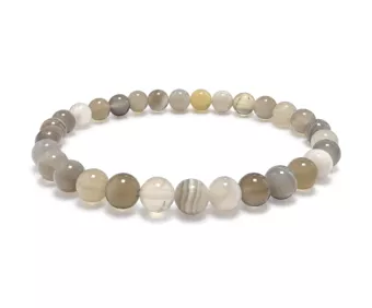 Botswana-Achat-Armband A mit 6-mm-Perlen