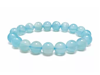 Erhitzter Blauer Achat AA Armband 8mm Perlen