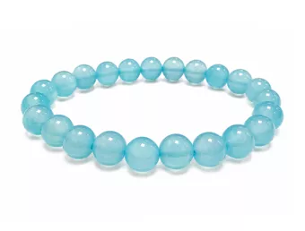 Erhitzter Blauer Achat AA Armband 8mm Perlen