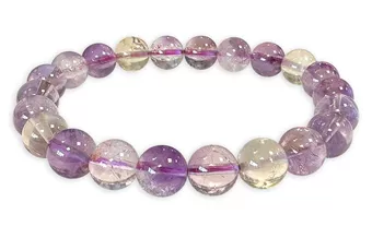 Armband Amethyst Citrin AA-Perlen 7.5-8.5 mm