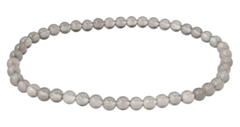 Graues Achatarmband A Perlen 4mm