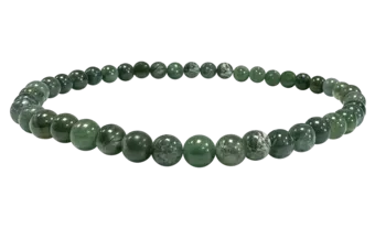 Moosachat-Armband A 4mm Perlen
