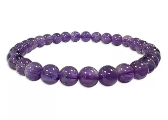 Amethyst Armband AA 6-7mm Perlen