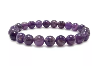 Amethyst Armband A 7,5-8,5mm Perlen