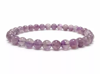 Lavendel-Amethyst-Armband A mit 6–7-mm-Perlen